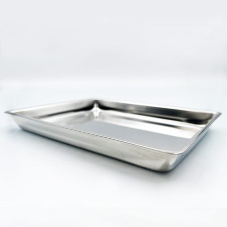 Stainless steel base for disposable trays
