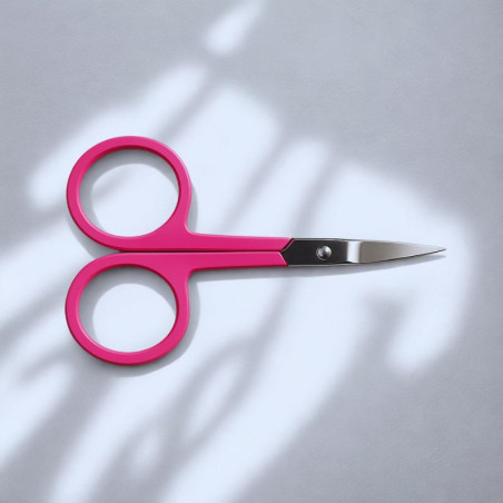 Ciseaux à sourcils rose